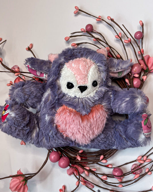 Valentine's Deer - Handmade Stuffed Animal Plush