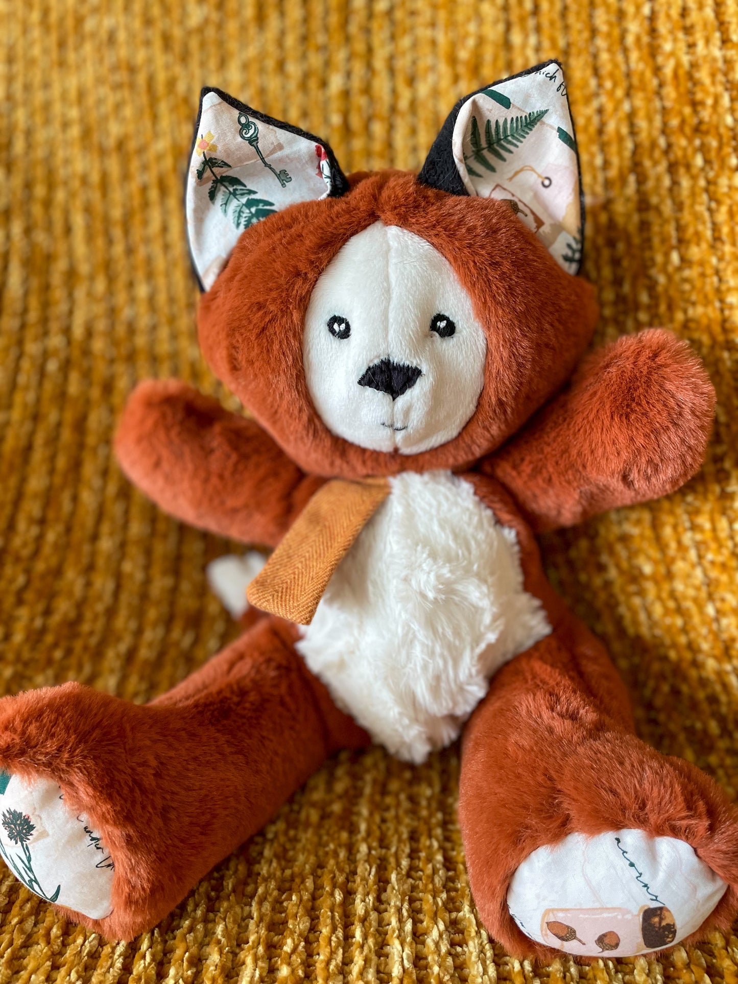Fox with Gold Scarf