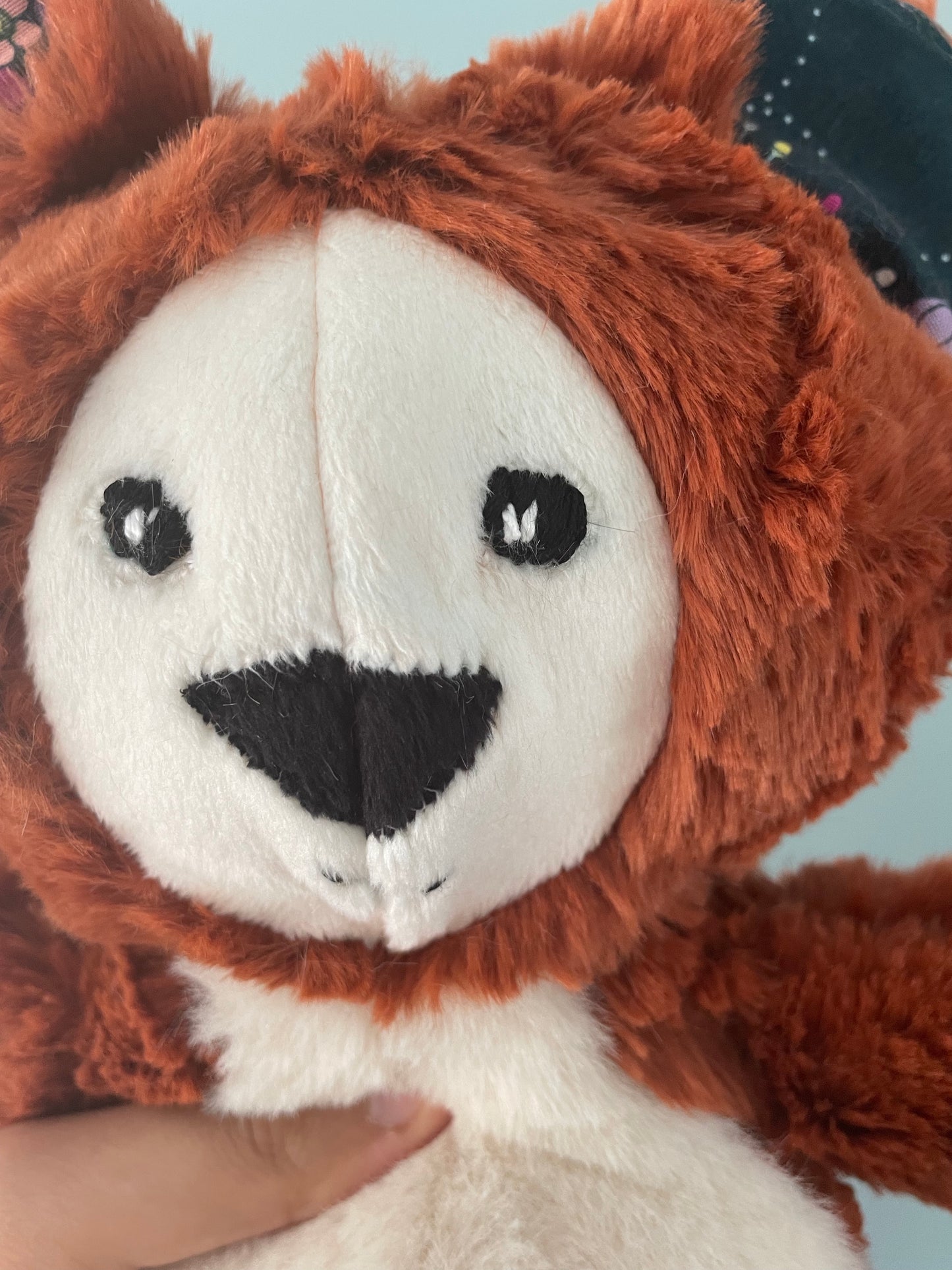 Ginger and Almond Floral Fox Stuffed Animal Plush