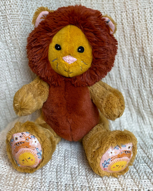 Gold and Ginger Lion - Handmade Stuffed Animal Plush