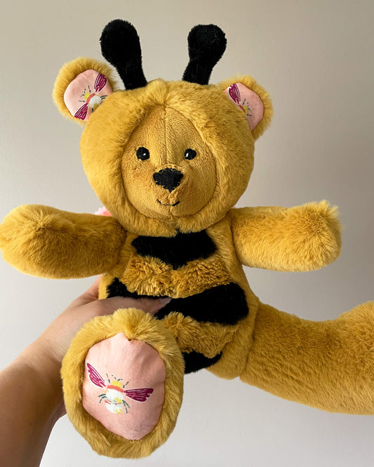 Bumble Bee Bear - Handmade Stuffed Animal Plush