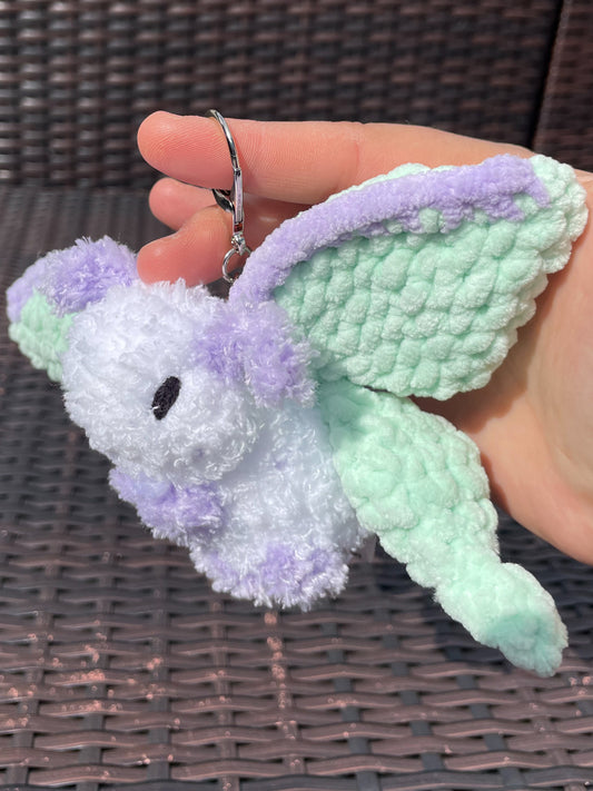 MADE TO ORDER - Mothman, Luna Moth, Rosie Maple Moth, Night Moth Keychains and Bag Charms