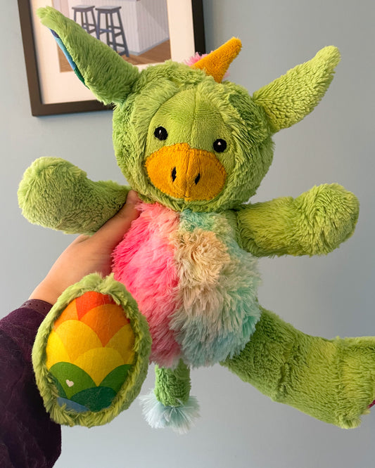 Lucky Leprecorn - Handmade Stuffed Animal Plush
