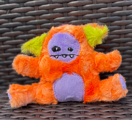 RETIRED - Larry the Orange Monster - Halloween Stuffed Animal Plush
