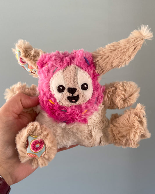 Sprinkles the Donut Dog - Handmade Stuffed Animal Plush