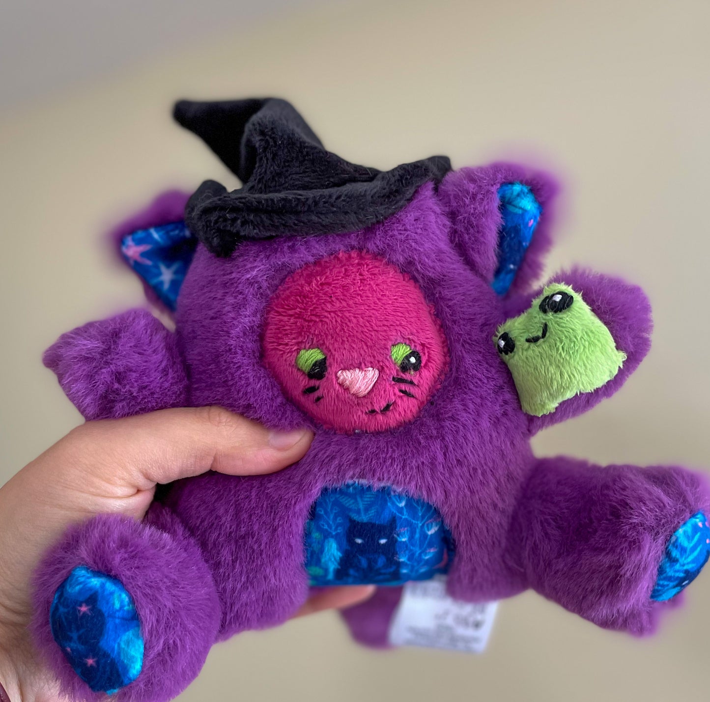 Thelma the Witch Cat - Handmade Cat Stuffed Animal