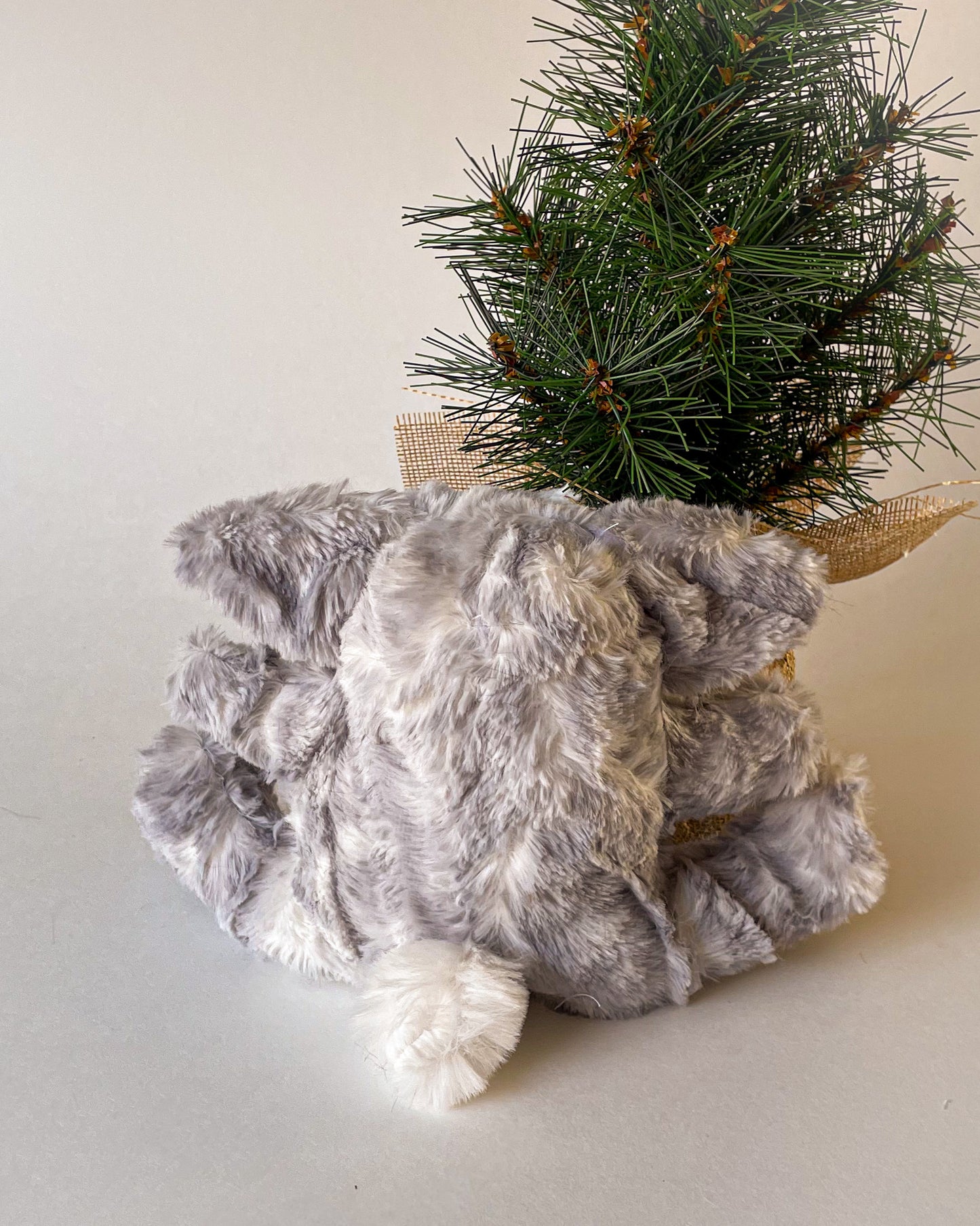 Mini Silver Bunny - Handmade Stuffed Animal Plush