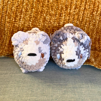 Australian Shepherd Loaf Dogs - Handmade Crochet Stuffed Animal Plush