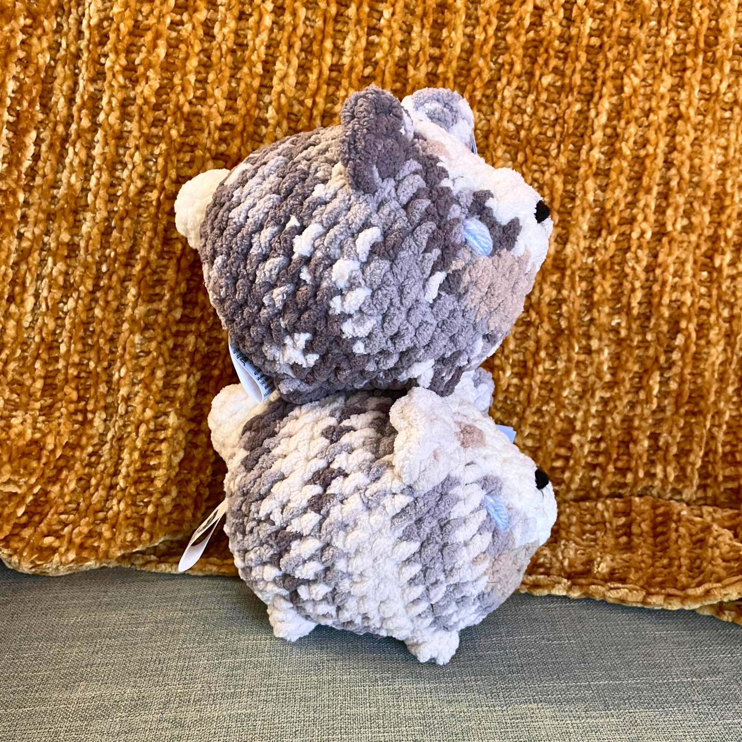 Australian Shepherd Loaf Dogs - Handmade Crochet Stuffed Animal Plush