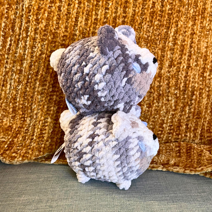 Australian Shepherd Loaf Dogs - Handmade Crochet Stuffed Animal Plush