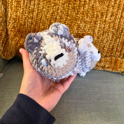 Australian Shepherd Loaf Dogs - Handmade Crochet Stuffed Animal Plush