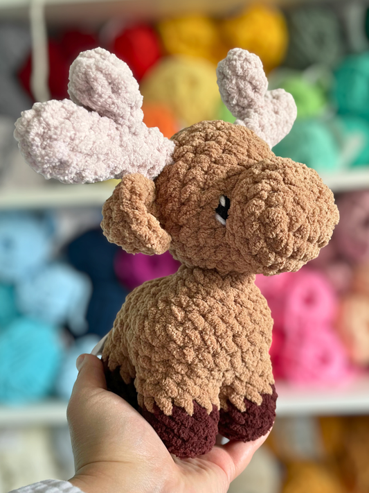 MADE TO ORDER - Moose, handmade stuffed animal plush amigurumi