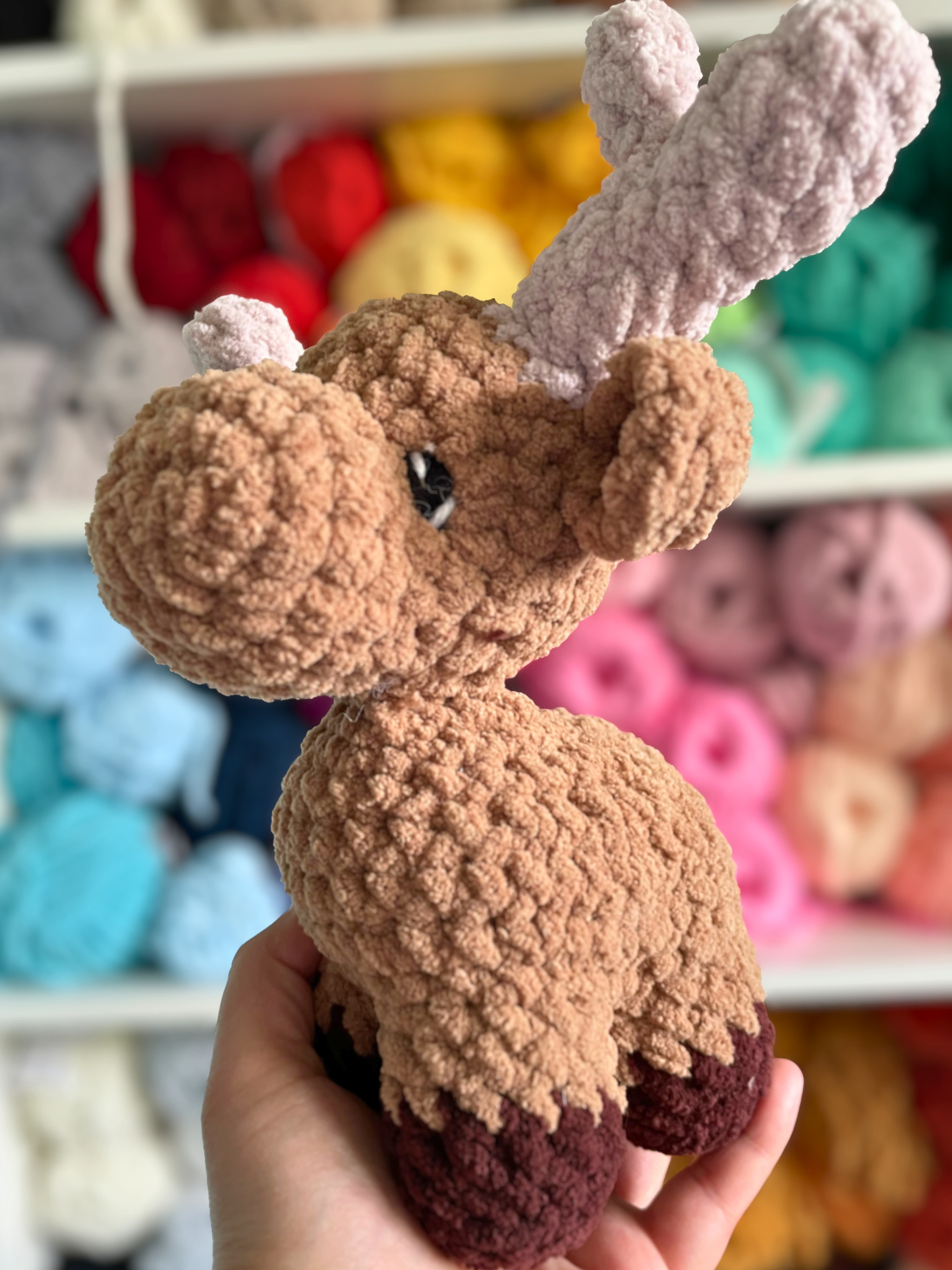 MADE TO ORDER - Moose, handmade stuffed animal plush amigurumi
