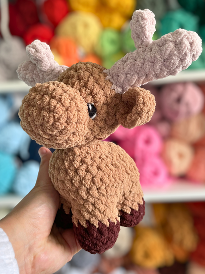 MADE TO ORDER - Moose, handmade stuffed animal plush amigurumi