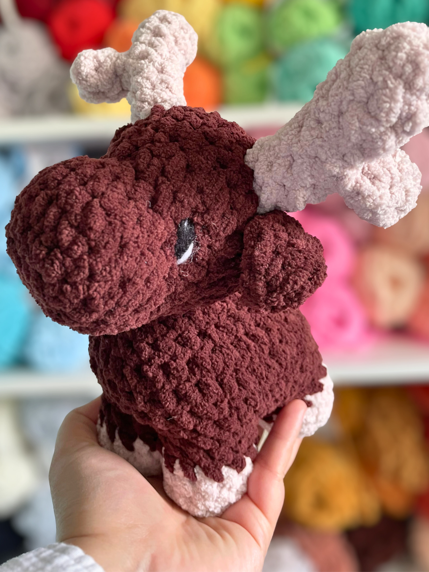 MADE TO ORDER - Moose, handmade stuffed animal plush amigurumi