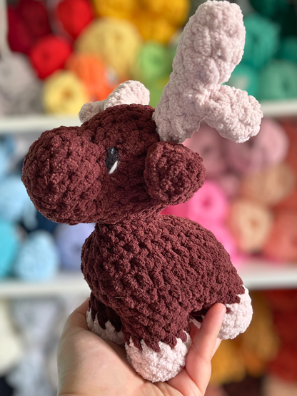 MADE TO ORDER - Moose, handmade stuffed animal plush amigurumi
