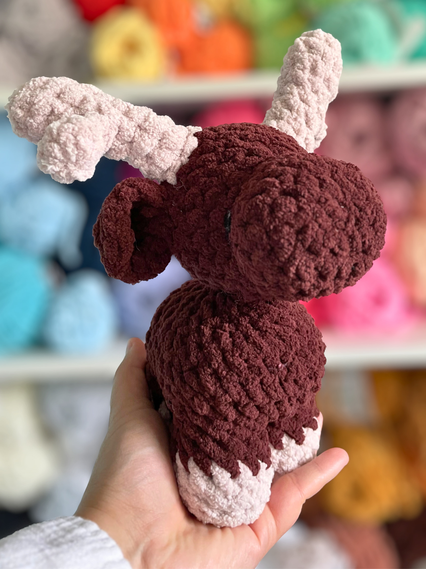 MADE TO ORDER - Moose, handmade stuffed animal plush amigurumi