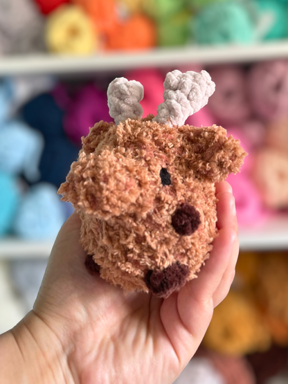 MADE TO ORDER - Mini Moose, handmade stuffed animal plush amigurumi