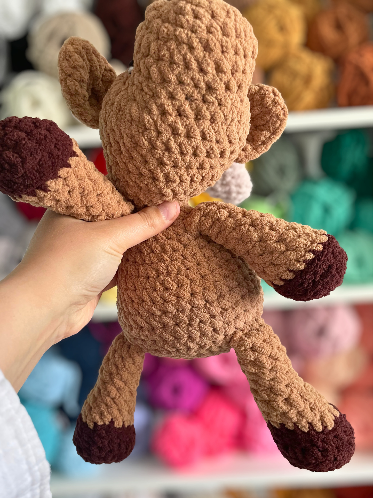 MADE TO ORDER - Floppy Moose, handmade stuffed animal plush amigurumi