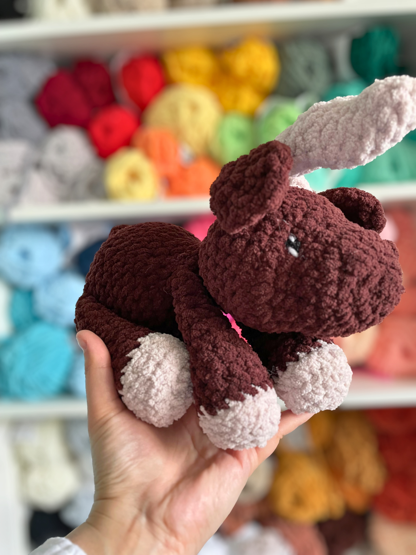 MADE TO ORDER - Floppy Moose, handmade stuffed animal plush amigurumi