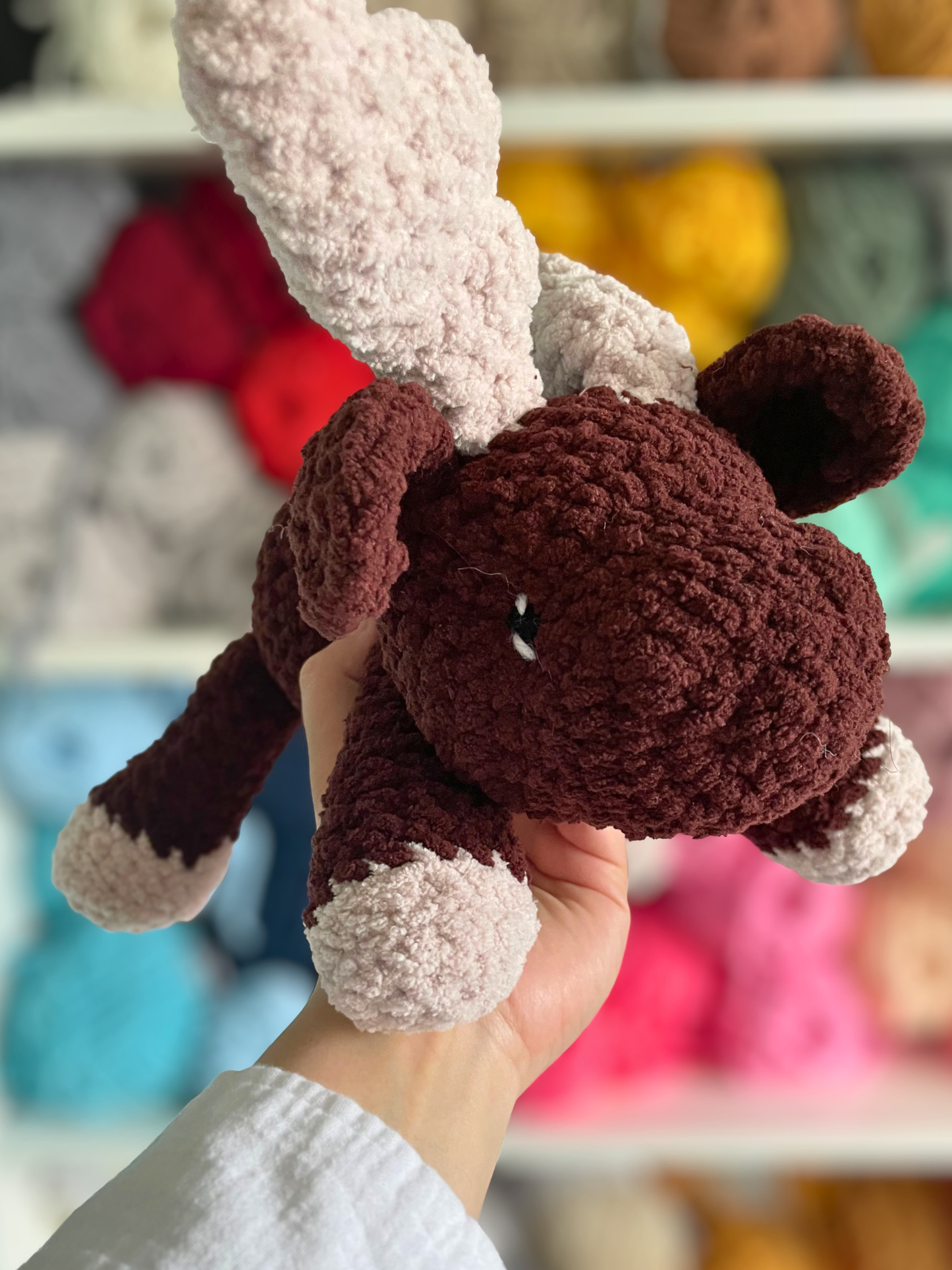 MADE TO ORDER - Floppy Moose, handmade stuffed animal plush amigurumi