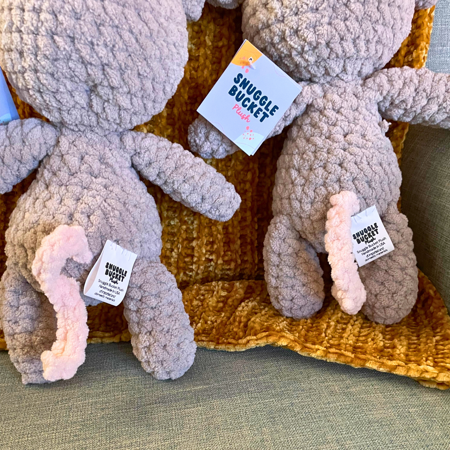 Cozy Mouse - Handmade Crochet Stuffed Animal Plush