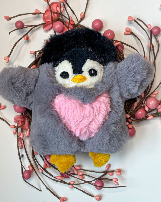 Valentine's Penguin - Handmade Stuffed Animal Plush