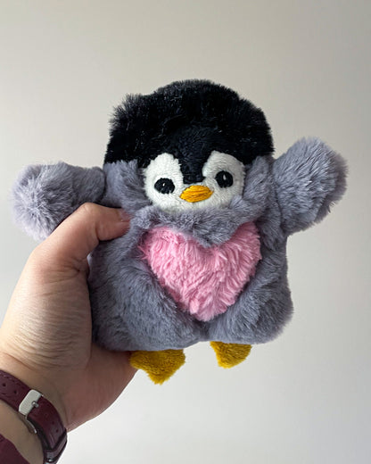 Valentine's Penguin - Handmade Stuffed Animal Plush
