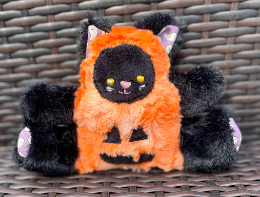 Cat-o-Lantern - Pumpkin Cat Halloween Stuffed Animal Plush