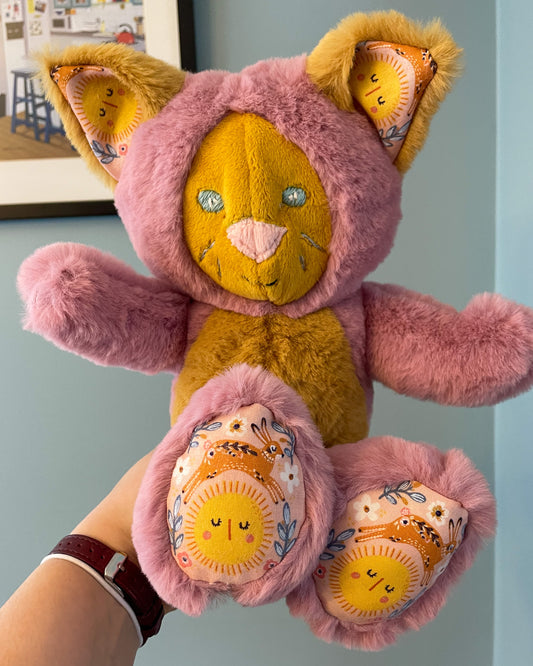 Sunrise Cat - Handmade Stuffed Animal Plush