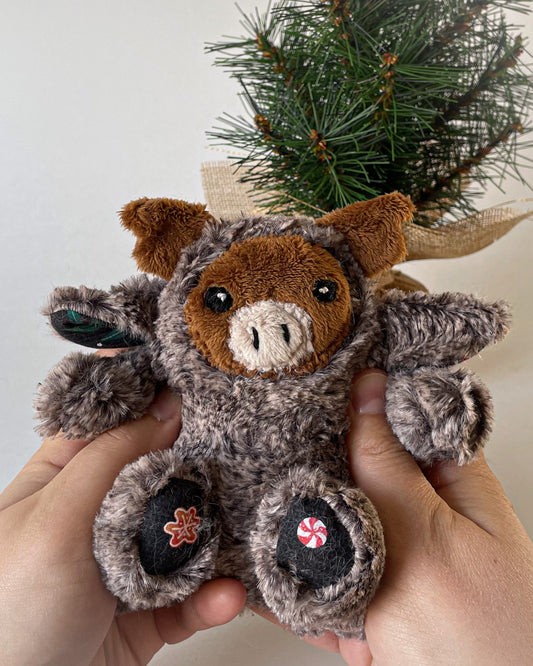 Mini Moose - Handmade Stuffed Animal Plush