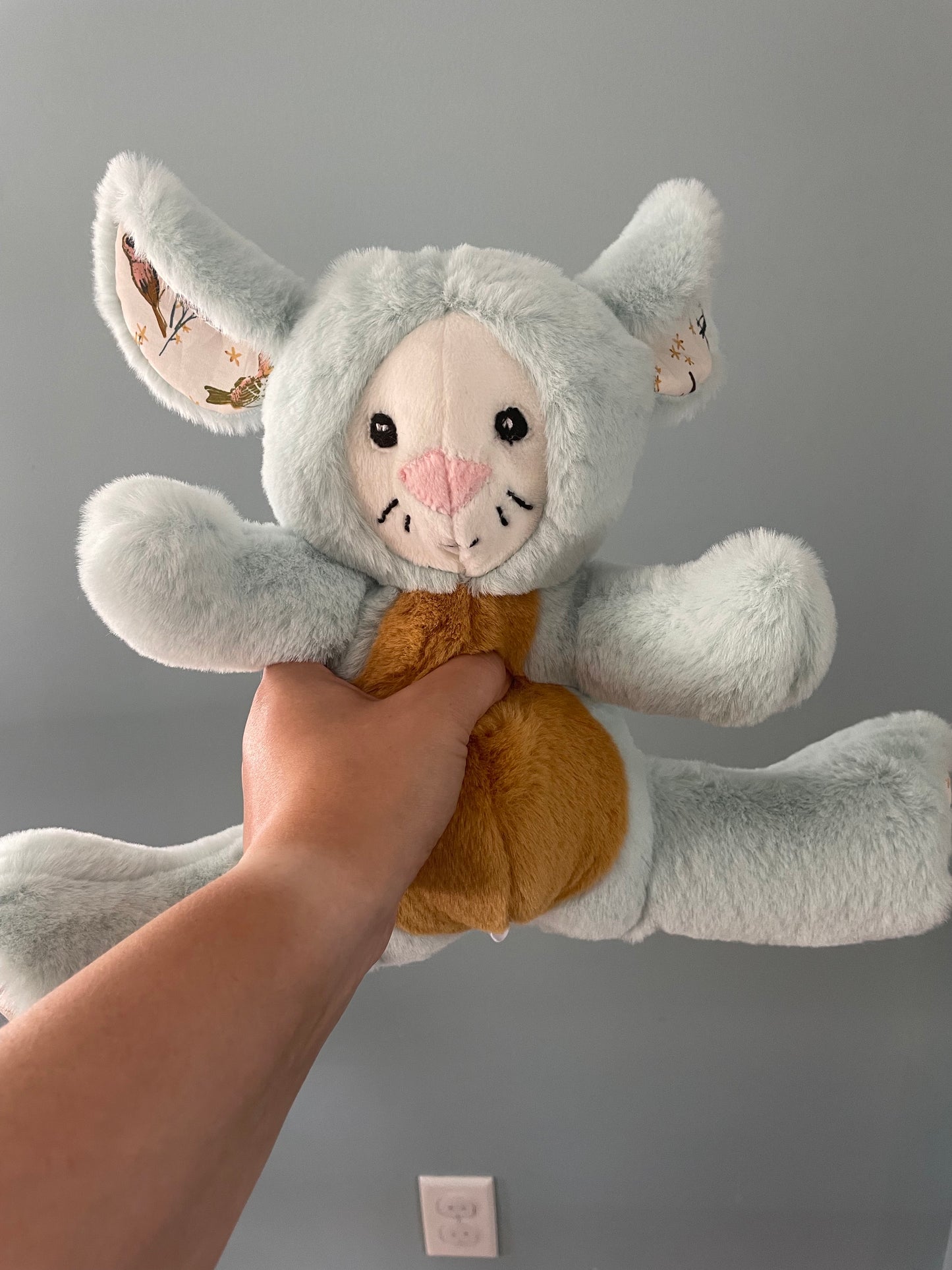 Blue and Gold Mouse Stuffed Animal Plush