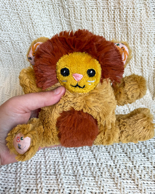 Gold and Ginger Lion - Handmade Stuffed Animal Plush