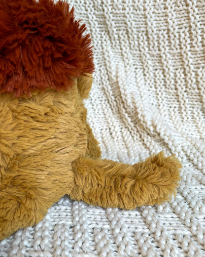 Gold and Ginger Lion - Handmade Stuffed Animal Plush