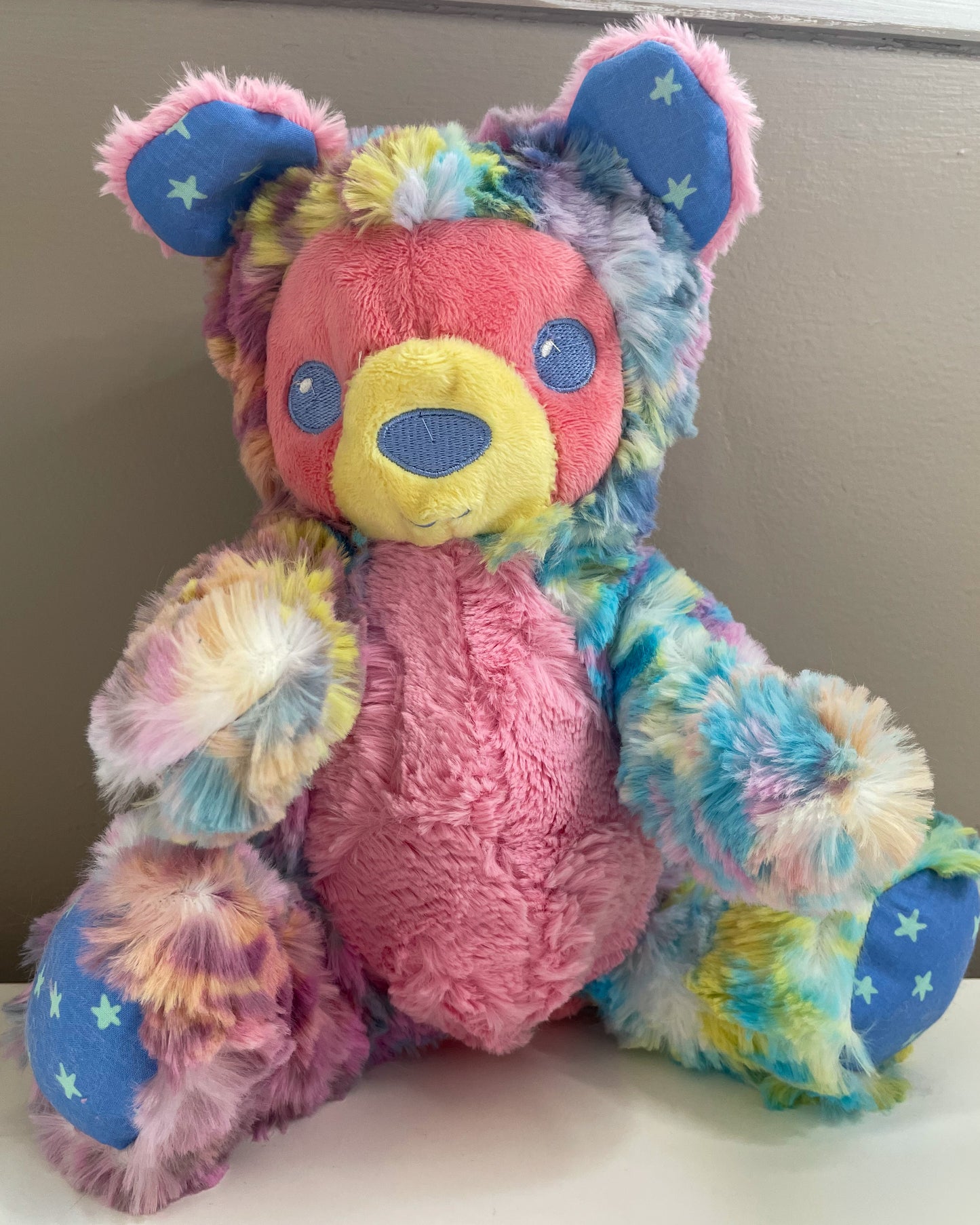 Coral Bear - Handmade Weighted Stuffed Animal Plush