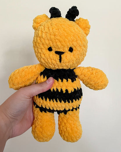 Ivy the Bumblebee Bear - Handmade Crochet Stuffed Animal Plush