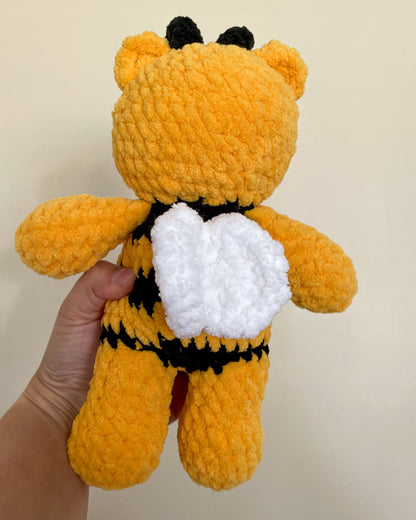 Ivy the Bumblebee Bear - Handmade Crochet Stuffed Animal Plush