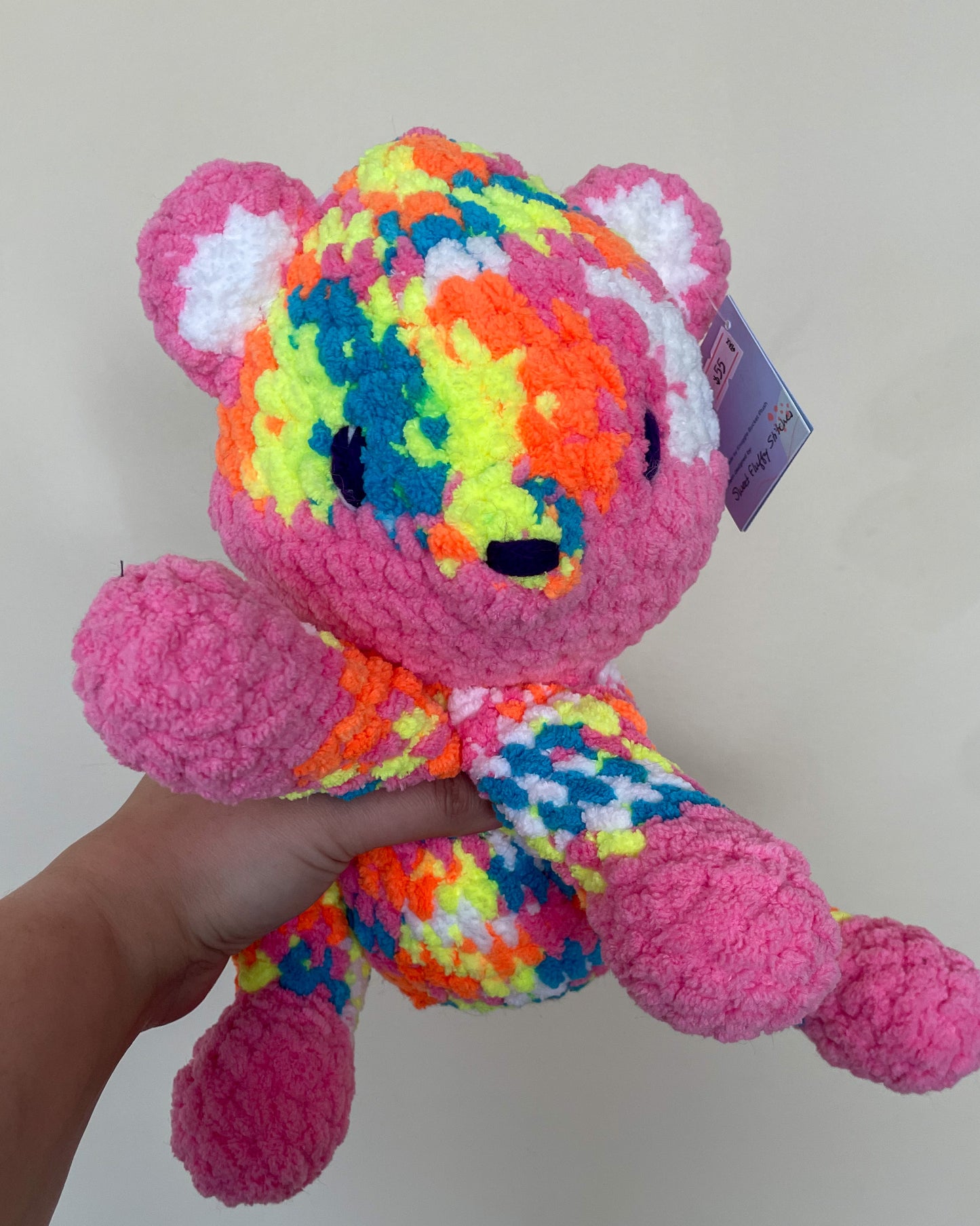 Rainbow Cat - Handmade Crochet Stuffed Animal Plush