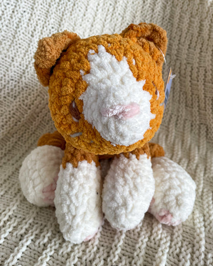 Floppy Orange Cat - Handmade Crochet Stuffed Animal Plush