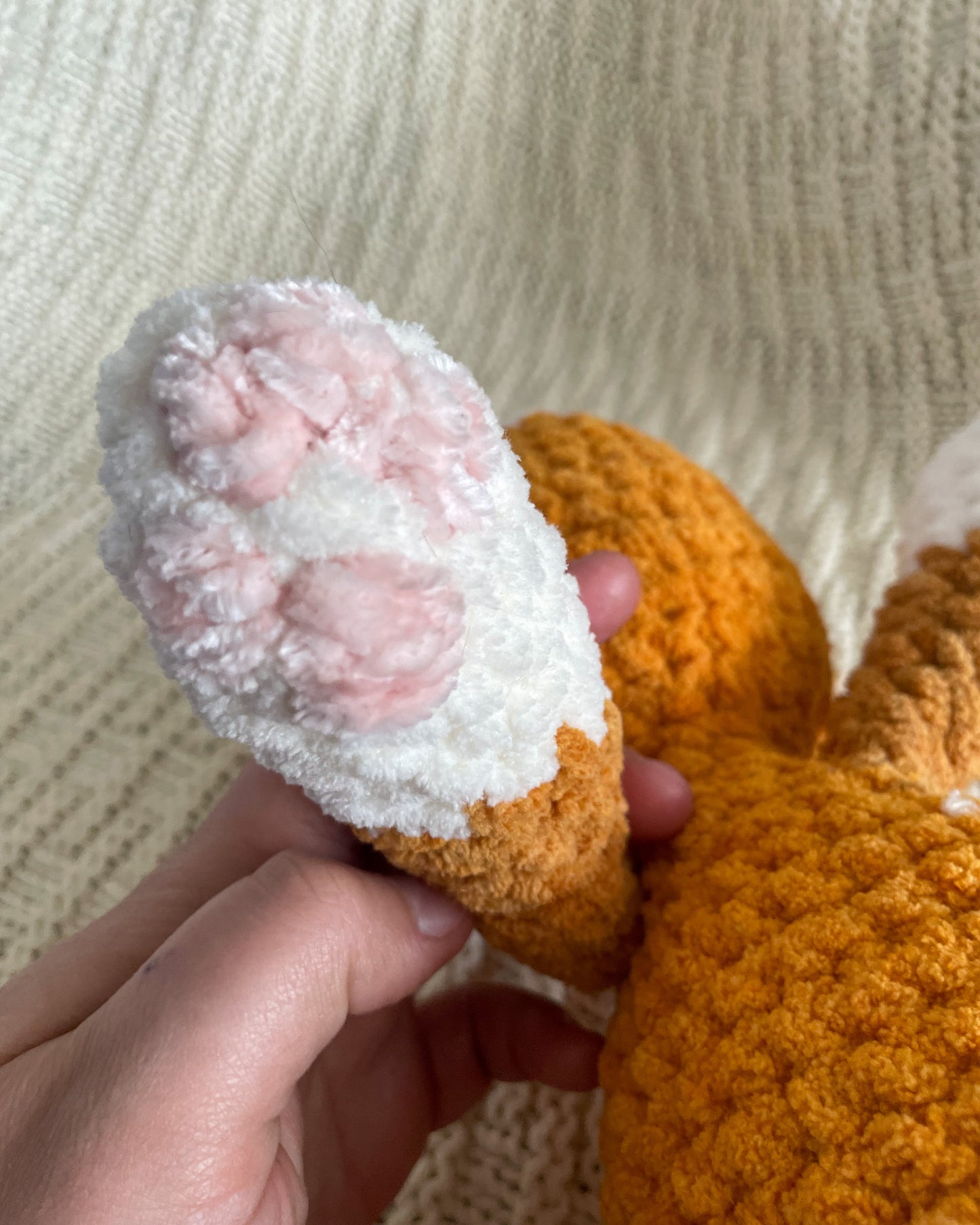 Floppy Orange Cat - Handmade Crochet Stuffed Animal Plush