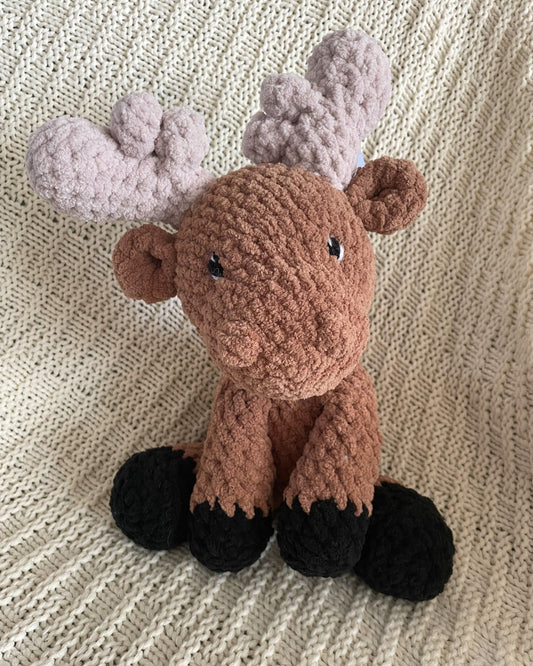 Molly the Moose - Handmade Crochet Stuffed Animal Plush