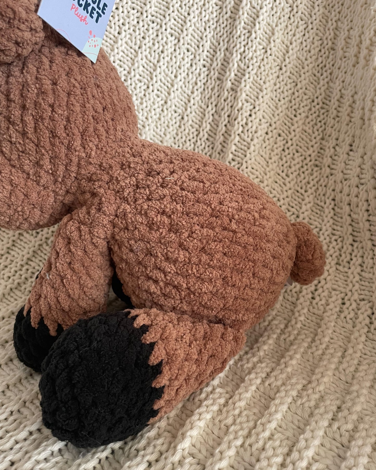 Molly the Moose - Handmade Crochet Stuffed Animal Plush