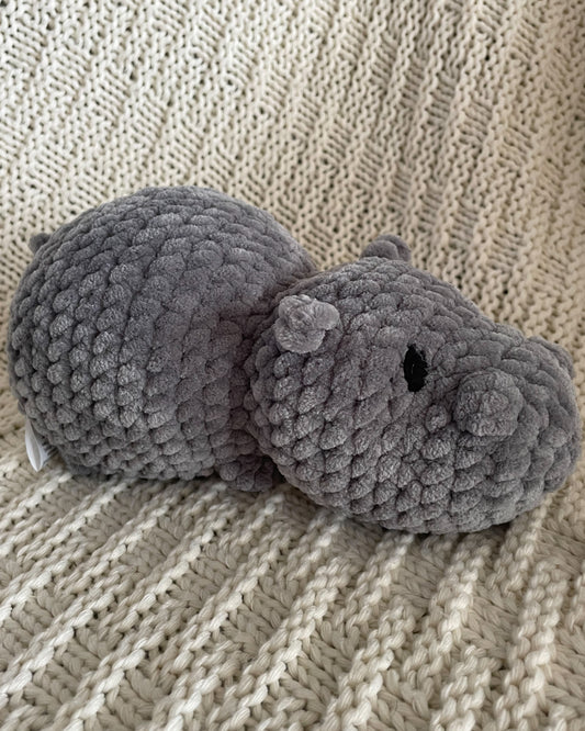 Small hippo - Handmade Crochet Stuffed Animal Plush