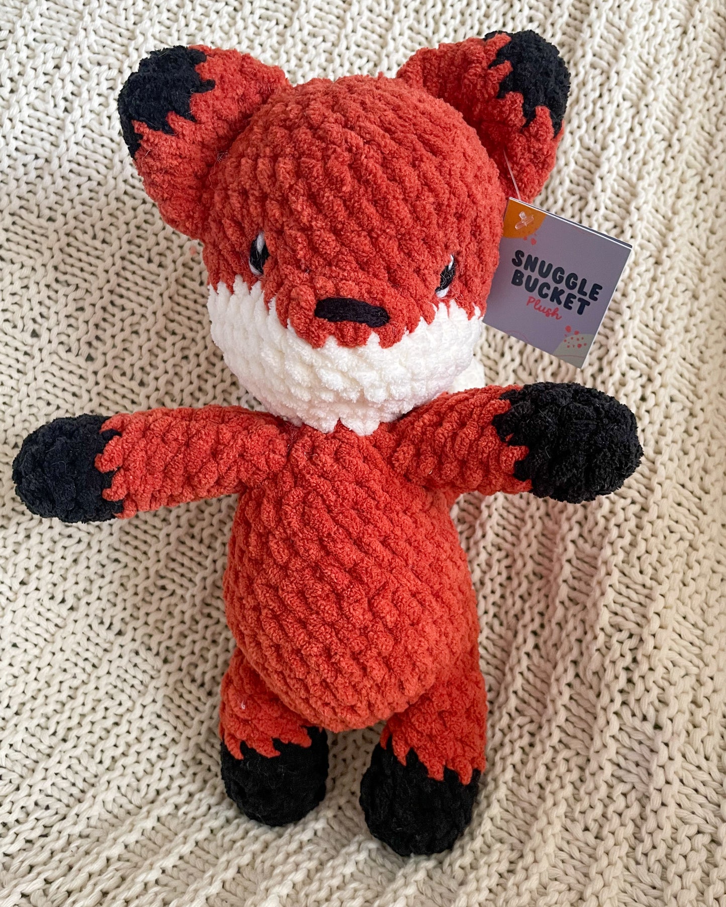 Maple the Fox - Handmade Crochet Stuffed Animal Plush