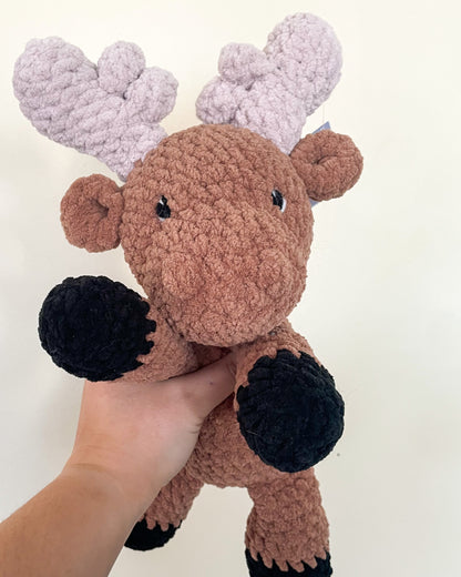 Molly the Moose - Handmade Crochet Stuffed Animal Plush