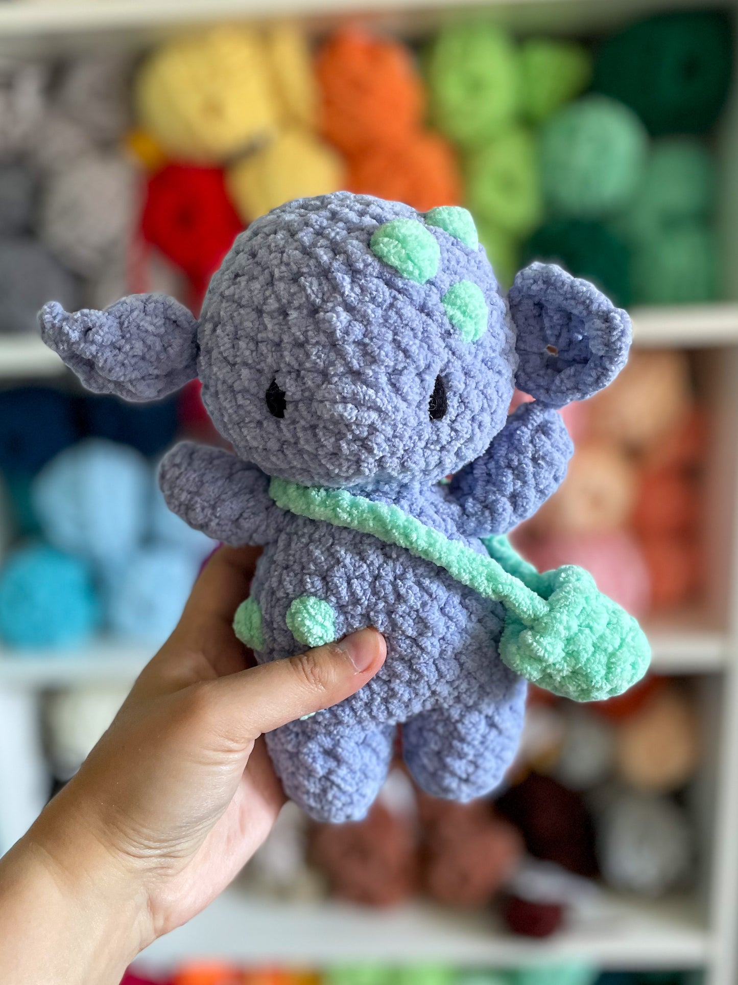MADE TO ORDER - Custom Goblin with Mushroom Hat and Satchel, Handmade stuffed animal plush