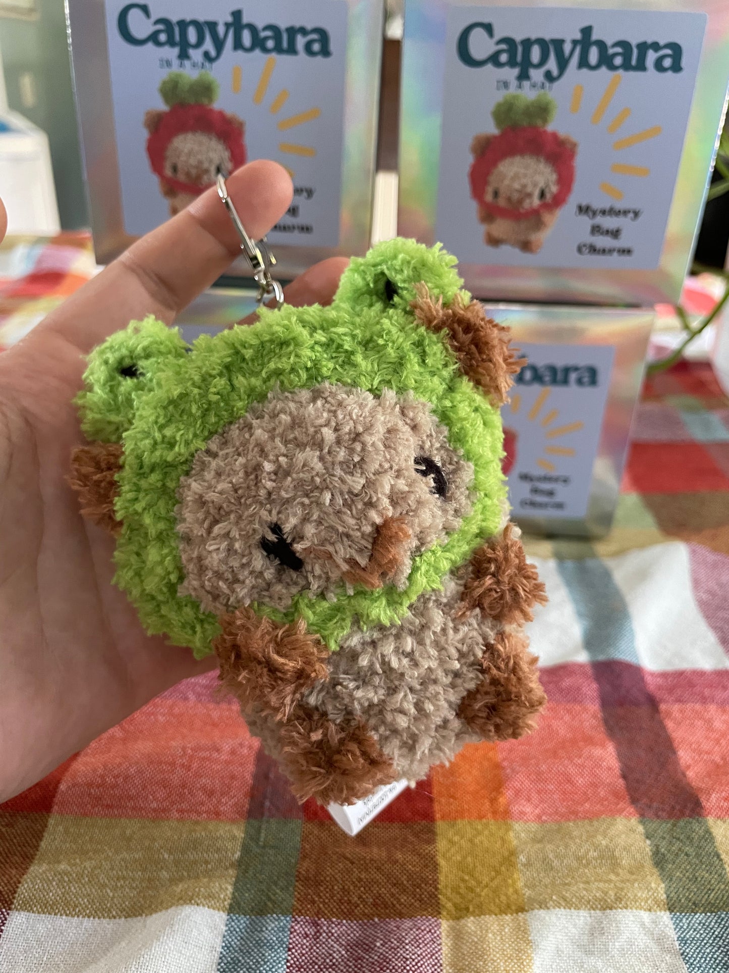 MADE TO ORDER - Capybara in a Hat Plush Bag Charm Mystery Blind Box
