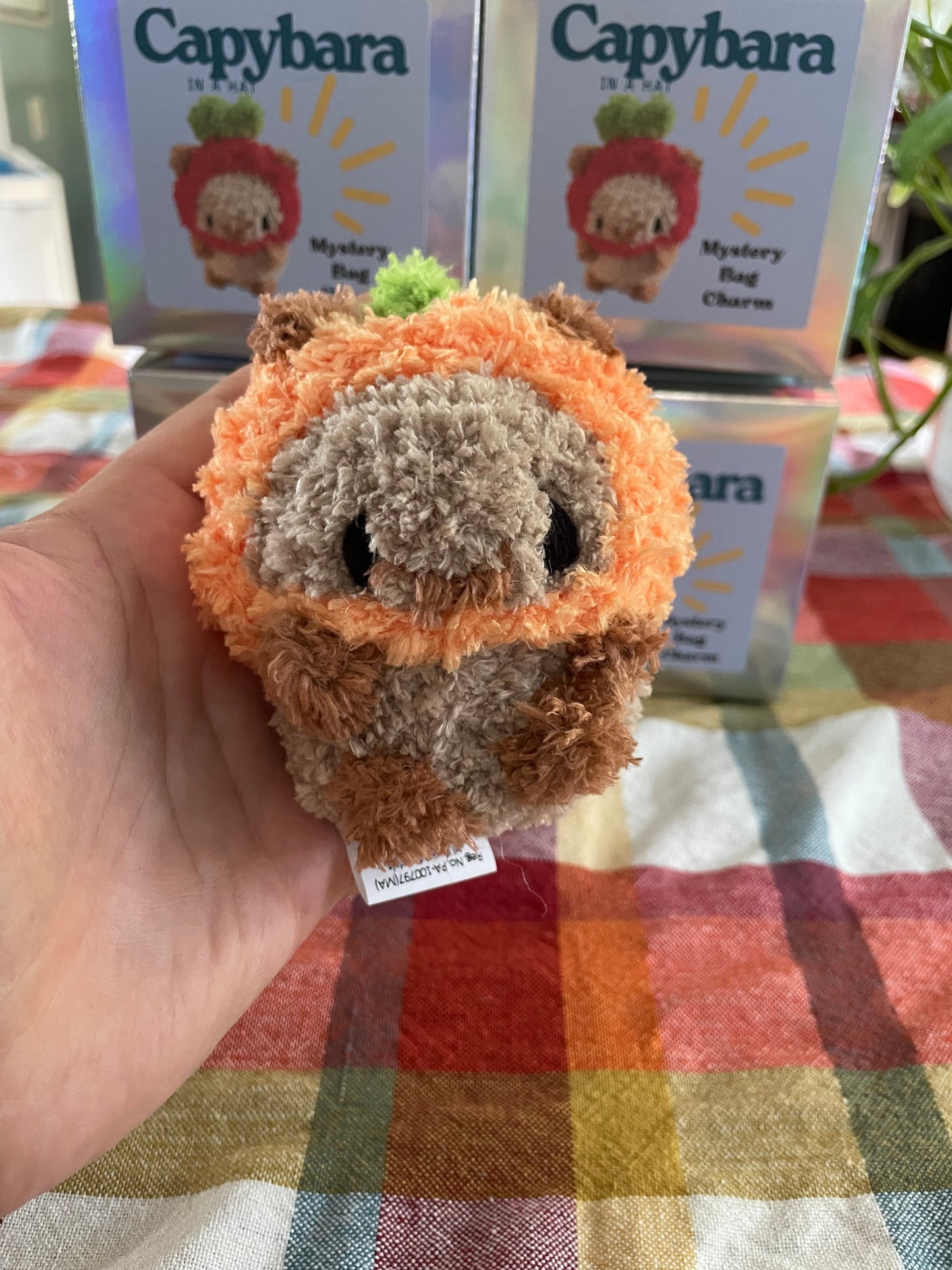 MADE TO ORDER - Capybara in a Hat Plush Bag Charm Mystery Blind Box
