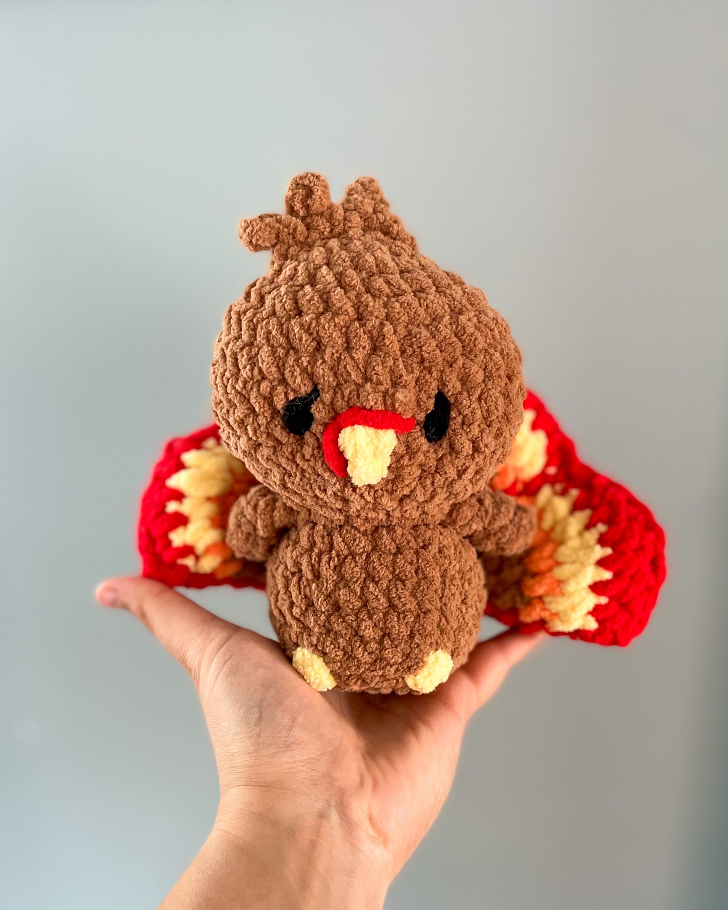 MADE TO ORDER - Baby Turkey, handmade stuffed animal plush