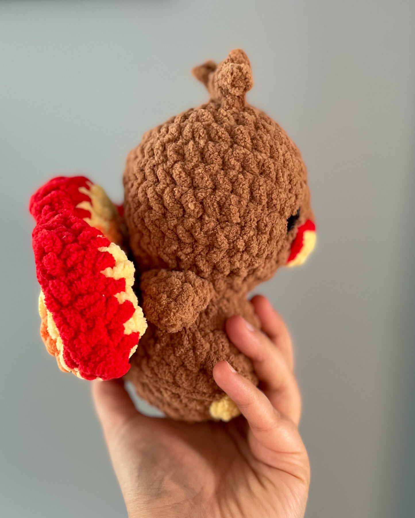 MADE TO ORDER - Baby Turkey, handmade stuffed animal plush